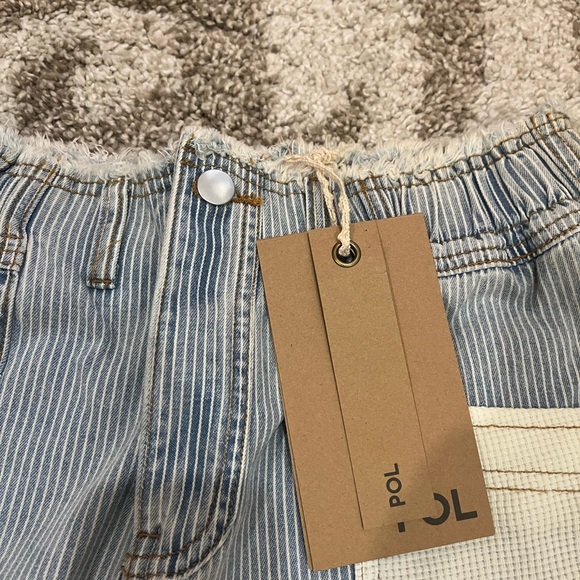 POL Blue and White Striped Pants - Picture 3 of 7